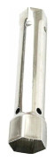 Hylsnyckel (34mm+40mm) för kranreparation, kranmutter, 2 i 1, hylsnyckel, hylsnyckel, duschhylsnyckel, hållbart reparationsverktyg (silver)