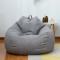 Stor Extra Stor Sittsäck Fåtöljöverdrag Inomhus Lazy Lounger För Vuxna Barn Grå Gray 100 * 120cm