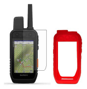 Silikonfodral + LCD-skydd för Handhållen GPS Garmin Alpha 200i 300i Alpha200i Alpha300i Tillbehör