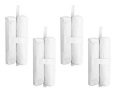 4-pack Takvikter för Markiser, Tunga Markisvikter, Sandsäckar för Snabb Montering, Utomhus Solskydd (Vit) Vit 42*11*8cm