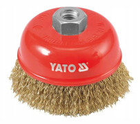 Yato YT-4766, Förberedningsborste, 8500 RPM, 10 cm, Röd, Stål