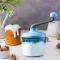 Plastic Whisk, Semi-Automatic Whisk, Milk and Egg Whisk, Kitchen Whisks for Whipping, Cooking, Baking and Frothing Blue