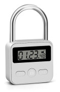 Metal Time Hänglås-99 timmar Timing Lock (Silver)