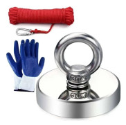 Neodymium magnet, Fishing magnet 150kg, 10 Meter Rope &