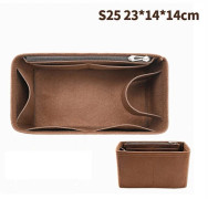 /EA/Väska Organizer Filtduk Insats 25 30 35 Makeup Handväska Coffe StyleB S Coffe StyleB S