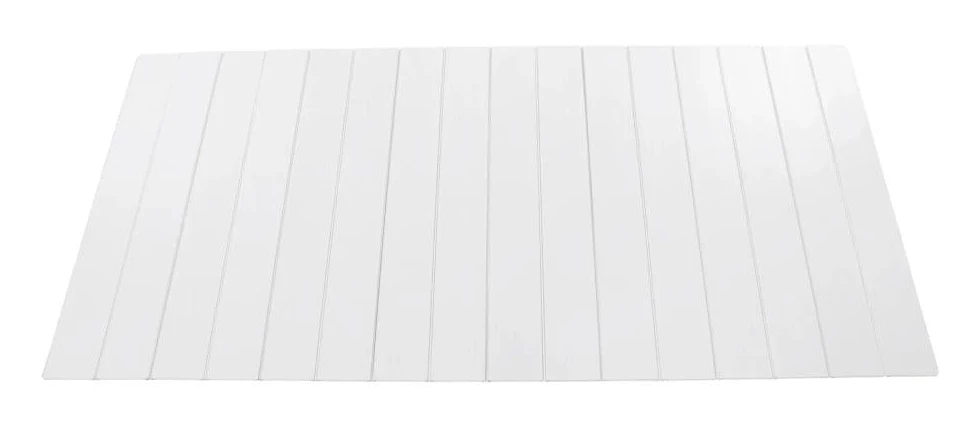 Fällbart Badkarlock, Vattentålig PVC, Rostfritt Stålram,170x75cm, VIT
