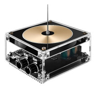 Solid State Musik Tesla Spole Artificiell Blixt Skrivbordsleksak Elektrisk Ström Trådlös Överföringsmodell, 100% Helt Ny