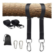 Trädgunga Hängande Remmar, 5/10ft Långa Remmar med 2 Hållbara Säkerhetslås Karabinhakar Håller Upp till 2200lb, Polyester Remmar Perfekta för Trädgård