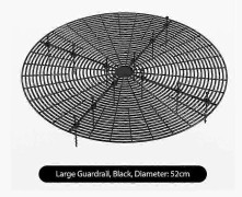 Flerfunktions Blomkruka Skydd Fyrkantig/Rund Blomkruksgaller Babysäkerhet Jordskydd Hemma Växt 52cm black