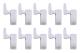 10 st LED sensor gångjärnslampa för köksskåp, garderob, varmvit - WELLNGS Varmvit