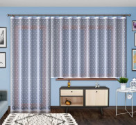 GABI Färdig jacquardgardin, bredd 200 x höjd 250 cm, vit 001 700009