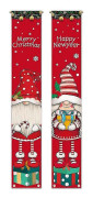 Jul Veranda Banner, Dörrbanner, Verandaskyltar, Jul Välkommen Banner Skylt Dekor