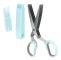 Kitchen Herb Scissors with 5 Blades - Multifunctional Food Scissors for Chives, Parsley and Herbs - Stainless Steel Blue Blue