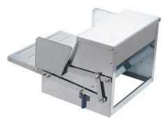 SucceBuy Automatisk Hönmatare, Galvaniserat Stål, 11 kg Kapacitet, Matar 10 Höns