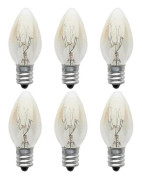 [LLC] 10 st. E12 glödlampa 120v 7w C7 glödlampa - varm färg glödlampa glödlampa / glödlampa vardagsrumslampa