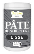 Strukturell Pasta CREATIVE DECO | Slät 2kg Mörkgrå | Relieff Pasta för Akrylfärg | Texturerad Pasta | 3D Effekt Mörkgrå