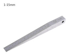 1-15mm 0,5-10mm 0,4-6mm Konisk Mätare Svetsmätare Kilmätare för Järnvägsklarering