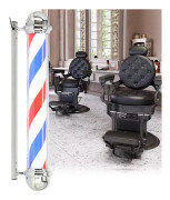 Taklampa stolpe lampa led barberare barberare barberare skylt reklam salong 100cm