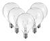 E12 Ljuskronlampor Vaxvärmare 25W 5-pack, Glödlampa i glas Kompatibel med Doftvärmare