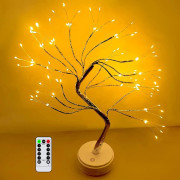 Glad*Nytt i vår butik! Varmvita LED Bonsai träd lampor, 108 justerbara grenar, inomhus USB-lampa med fjärrkontroll Varmvit Varm vit,Varm vit,Parent