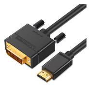 HDMI till DVI-kabel: Anslut din dator, TV eller spelkonsol till en skärm med DVI- eller HDMI-port för en skarpare bild 5 m 5 m