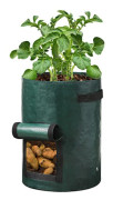 Potatisodlingssäckar, 4-pack 10 gallon med lucka och handtag Planteringskrukor för lök, frukt, tomat, morot - Grön