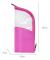 Dam Håller Halvcirkelformad Transparent Sminkväska Sminkborste Organizer Väska Bright red