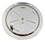 Runt Ventilationsgaller, Justerbar Luftventil Rostfritt Stål Luftventil Luftintag och Utblås 125mm