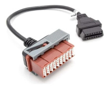 OBD2 - 30-stifts till 16-stifts adapterkabel för OBD-diagnostikenhet lämplig för äldre Peugeot, Citroen, Groupe PSA-modeller
