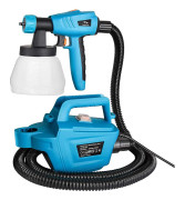 Tilswall 800W Färgspruta, Max 1100ml/min Spruthastighet, 1300ml Avtagbar Tank, 3 Munstycksstorlekar, Blå