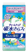 Unicharm Charm Nap Absorbent Sarafi Long Panty Liner, Pure Soap Scent 28sheets Light incontinence sheet Charm Nap