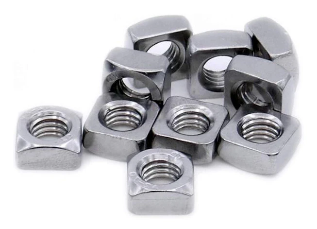 M8 (8mm) Fyrkantmutter (Fasad) – Rostfritt Stål (A2) (20-pack)