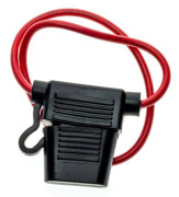 Säkringshållare för standard säkringar och 1,8 mm² kabel