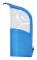 Dam Handhållen Halvrund Transparent Sminkväska Sminkborste Organizer Väska blue