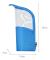 Dam Handhållen Halvrund Transparent Sminkväska Sminkborste Organizer Väska blue