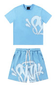 Syna World Herr Tracksuit Sportset 2-pack T-shirt Shorts Casual Toppar Byxor Trendiga Tracksuits E E E E XL