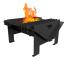 Garden Fire Pit GAMELA svart