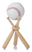 Baseballställ för bolldisplay Visar baseball mittpunkter