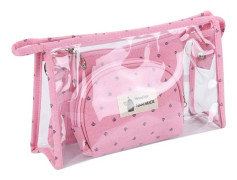 PVC Kosmetikväska Tryckt Sminkväska ROSA rosa