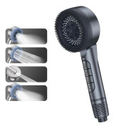 OBOSOE trykforbedrende massage brusehoved – 4 positioner