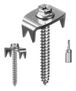 Fence Staples, Fence Nails for Soft Wood, Reusable Fence Staple Screws for Mesh & Woven Fencing, 50 Fence Fasteners