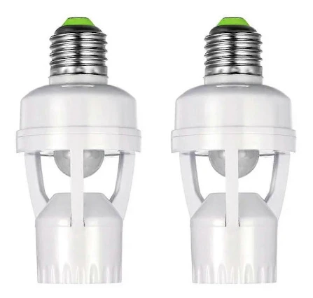 E27 Lamphållaradapter med PIR-rörelsesensor AC100-240V LED-glödlampa Sockelomvandlare Människokropp Pre-