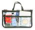 Transparent PVC Handväska Organizer med 8 Fack, Rese- och Sminkväska för Flickor och Kvinnor