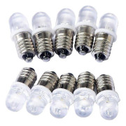 10 st E10 12V Spot LED-lampor Varmvitt