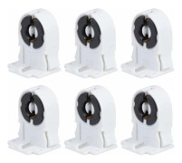 20 st Fluorescerande Lamphållare Skruvtyp T8/G13 Icke-shuntad Lamphållare Gravstenssockel Ersättning för LED Fluorescerande Rör