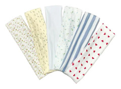 Bold Headbands for Women with Short Hair, Non-Slip Elastic Floral Hair Bands, Soft Fabric 5cm Thick Striped Hairbands for Girls