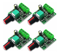 4 st 1,8V 3V 5V 6V 7,2V 12V 2A PWM DC Motor Spänningsregulator Hastighetsregulator, LED Volt Regulator Dimmer, Justerbar Kontrollbrytare