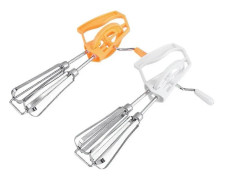 Hushålls 10 tums rostfri stål handmixer (orange) 1 styck