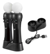 PS4 VR Move Motion Controllers med dubbelladdare - Förbättrade spelkontroller för virtuell verklighet - HK603