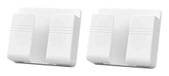 2-pack väggmonterade mobiltelefonladdarhållare
